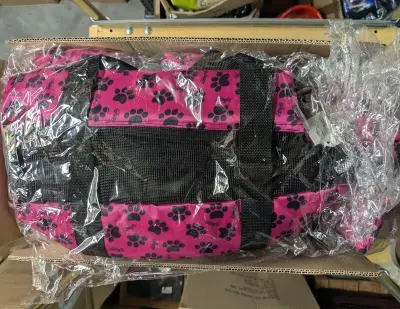 Ca. 10x Transporttas dieren, roze – kavel bij Onlineveilingmeester