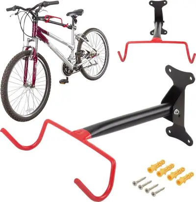 Ca. 15x Fiets ophangbeugel, zwart / rood – kavel bij Onlineveilingmeester