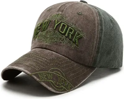 Ca. 14x Baseball cap new York, bruin / olijf, one size – kavel bij Onlineveilingmeester
