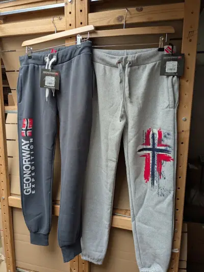 2x Dames sportbroek, Geographical Norway, grijs / donker grijs, mt XL – kavel bij Onlineveilingmeester