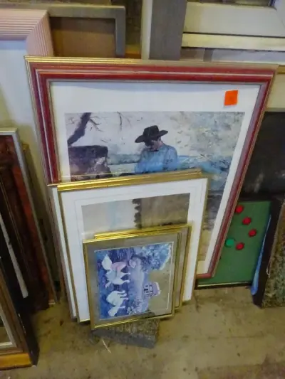 5 prenten 2 paar +1 grootste 80cmx58cm – kavel bij Openbare Verkopen, Izegem