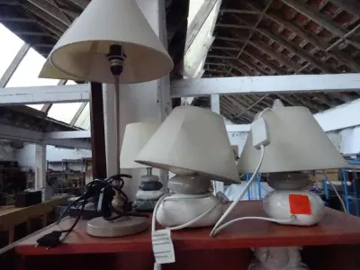 5 lampadairs diverse grootte – kavel bij Openbare Verkopen, Izegem