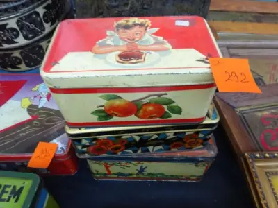 3x antieke doos – kavel bij Openbare Verkopen, Izegem