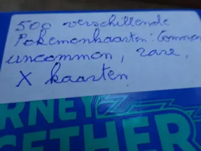 500 verschillende Pokemonkaarten, common, uncommon, rare, x kaarten – kavel bij Openbare Verkopen, Izegem