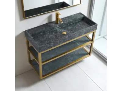 Casajoy RVS Badkamermeubel Gold 100cm – kavel bij XL Auctions
