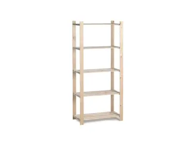 4x Practo houten opbergrek 175x80x40cm Woody Rack – kavel bij XL Auctions