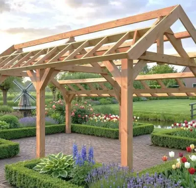 Kapschuur douglas afm 660x360x325cm BxDxH in cm – kavel bij Belga Veilingen, Lummen