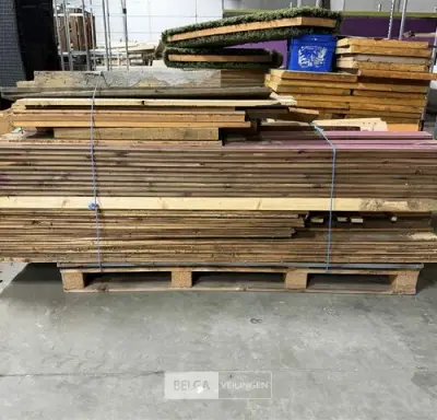 1 Pallet hout divers – kavel bij Belga Veilingen, Lummen