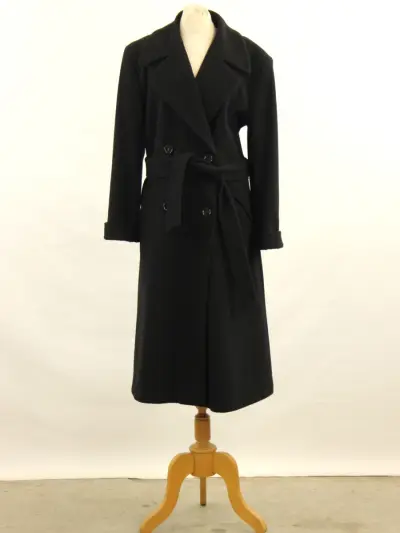 Scapa of Scotland zwarte wollen damesmantel (Size 44) – kavel bij De Kringwinkel, Antwerpen
