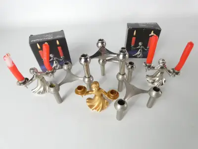 Lot vintage BMF-kandelaars en Nagel-design – kavel bij De Kringwinkel, Heverlee