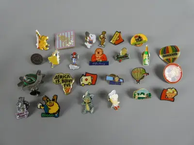 Collectie pins – kavel bij De Kringwinkel, Diest