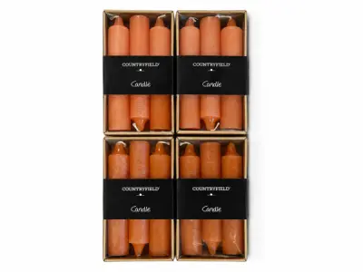 4x Decostar Vela Oranje Dinerkaars 14 cm set van 6 stuks – kavel bij XL Auctions