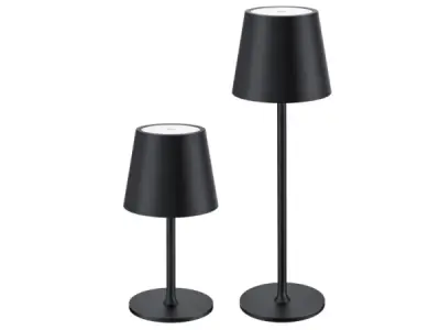 JACKYLED Draadloze LED Tafellampen – 2 Stuks – Zwart – kavel bij XL Auctions