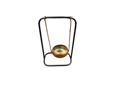 Theelichthouder Staal 22X14cm Staal Zwart-Goud – kavel bij XL Auctions