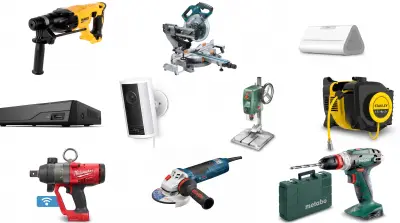 Set van 73 producten - Gereedschap & Domotica, Elektrisch gereedschap - Ring, Bosch, Makita – kavel bij Stocklear