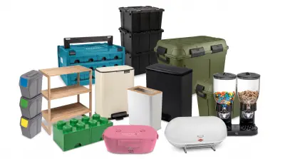 Set van 248 opbergdozen - Brabantia, Curver, Iris – kavel bij Stocklear