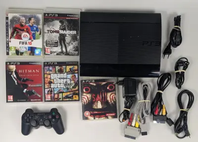 PlayStation 3 console met 5 spellen en accessoires – kavel bij De Kringwinkel, Sint-Niklaas