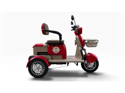 Elektrische scootmobiel - rood - 25 km/u – kavel bij XL Auctions