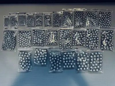 Ca. 1500x Loodgewichten voor dropshot en jigvissen, Grijs / Chroom – kavel bij Onlineveilingmeester, Groningen