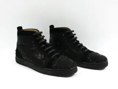 Louboutin Louis Strass High-Top Sneakers Maat 43 – kavel bij De Kringwinkel, Maaseik
