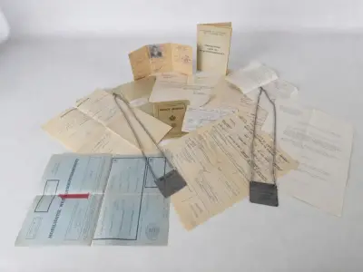 Militaire documenten en identificatie – kavel bij De Kringwinkel, Heverlee