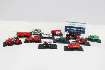 Set van 12 model brandweer- en werkvoertuigen – kavel bij GSD Auctions, Zoeterwoude
