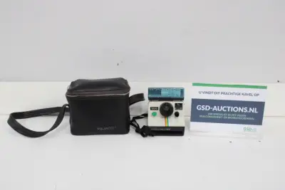 Polaroid Land Camera met zwarte draagtas – kavel bij GSD Auctions, Zoeterwoude