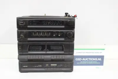 Technics stereo set - platenspeler en dubbele cassettespeler – kavel bij GSD Auctions, Zoeterwoude