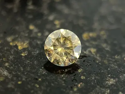Diamant - 0.45 carat natuurlijke diamant rond briljant geslepen – kavel bij Onlineveilingmeester