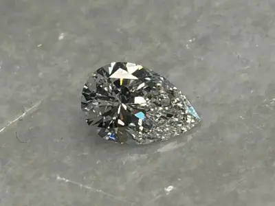 Diamant - 1.00 carat natuurlijke diamant peer geslepen – kavel bij Onlineveilingmeester