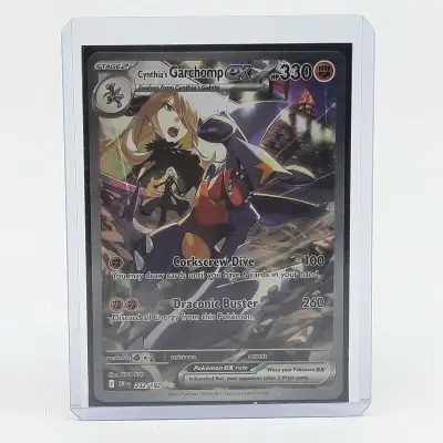 Kaart, Pokémon, Cynthia's Garchomp DRI EN 232/182, 2025 – kavel bij Domeinen Roerende Zaken, Groningen