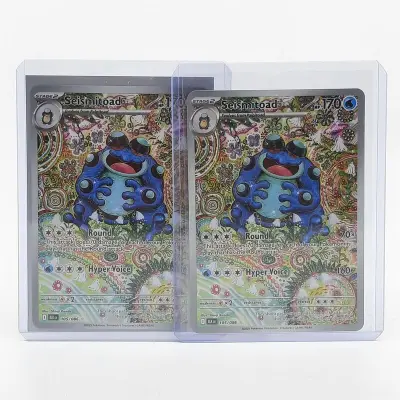 2x Kaart, Pokémon, Seismitoad BLK EN 105/086, 2025 – kavel bij Domeinen Roerende Zaken, Groningen