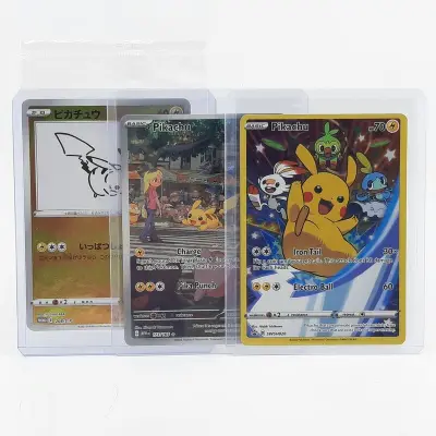 3x Kaart, Pokémon, o.a. Pikachu Promo E 208/S-P – kavel bij Domeinen Roerende Zaken, Groningen