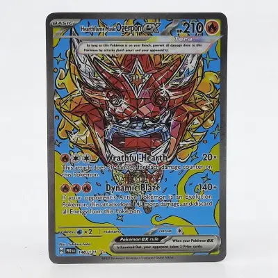Kaart, Pokémon, Heathflame Mask Ogerpon EX PRE EN 148/131, 2025 – kavel bij Domeinen Roerende Zaken, Groningen