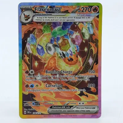 Kaart, Pokémon, Flareon EX PRE EN 146/131, 2025 – kavel bij Domeinen Roerende Zaken, Groningen
