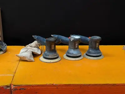 3x Pneumatische excentrische schuurmachine Hamach – kavel bij Onlineveilingmeester, Almere