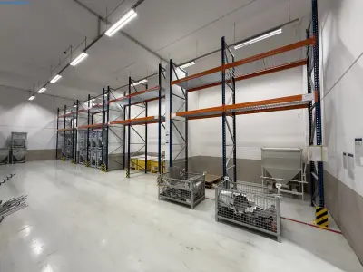 20 linear meter of pallet storage rack Horges Palettenregal Maxipal Einzelregal – kavel bij NetBid, Hermsdorf