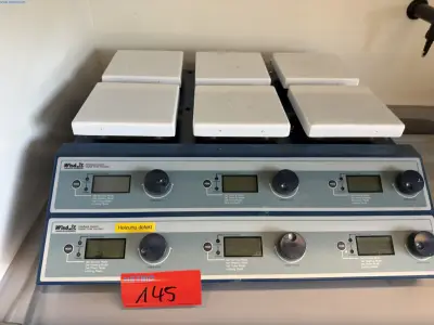 Laboratory Heating and Stirring Station Witeg Premium Hotplate Stirrer SMHS-6 – kavel bij NetBid, Hermsdorf