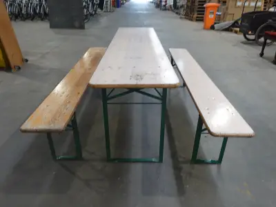 20x Biertafel + 40x bank – kavel bij Openbare Verkopen, Wielsbeke