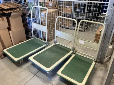 3 magazijnkarren – kavel bij VH Auctions