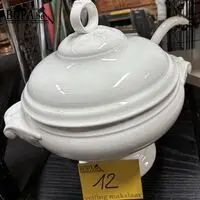 Vintage keramieken soepterrine – kavel bij BOPA Auctions, Ieper