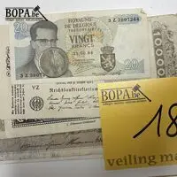 Verzameling historische en vintage bankbiljetten – kavel bij BOPA Auctions, Ieper