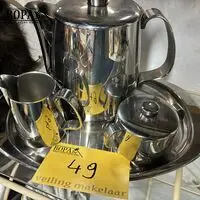 Vintage verzilverd koffie- en theeservies – kavel bij BOPA Auctions, Ieper