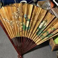 Vintage grote Chinese waaier – kavel bij BOPA Auctions, Ieper