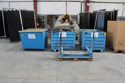 3 bacs métalliques avec retourneur Bauer BSK 90 – kavel bij Trans Executive