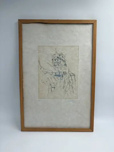 Originele ets 'KING' (Apoc. series) – E.A. – Gesigneerd – kavel bij De Kringwinkel, Gent