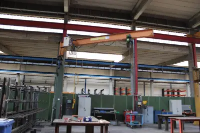 Potence sur fût avec palan électrique Comepal Omis Fac modèle CTE, à démonter par vos soins, 1000 kg – kavel bij Trans Executive