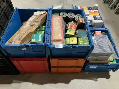 Partij oliefilters en filterdoeken – kavel bij Onlineveilingmeester, Kootstertille