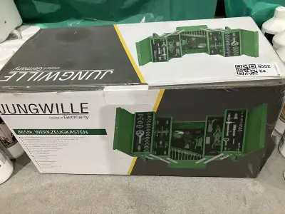 Gereedschapkist 86 delig, Jungwille, groen – kavel bij Onlineveilingmeester, Kootstertille
