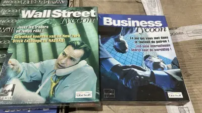 Ca. 288x Pc spellen Wallstreet/ Business Tycoon, Ubisoft – kavel bij Onlineveilingmeester, Kootstertille